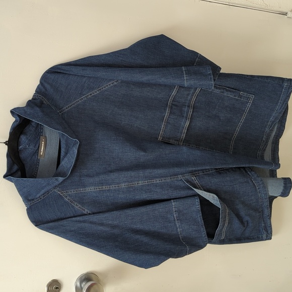 Alembika Cowl Neck Painter Boxy Top Size Small - Picture 3 of 6